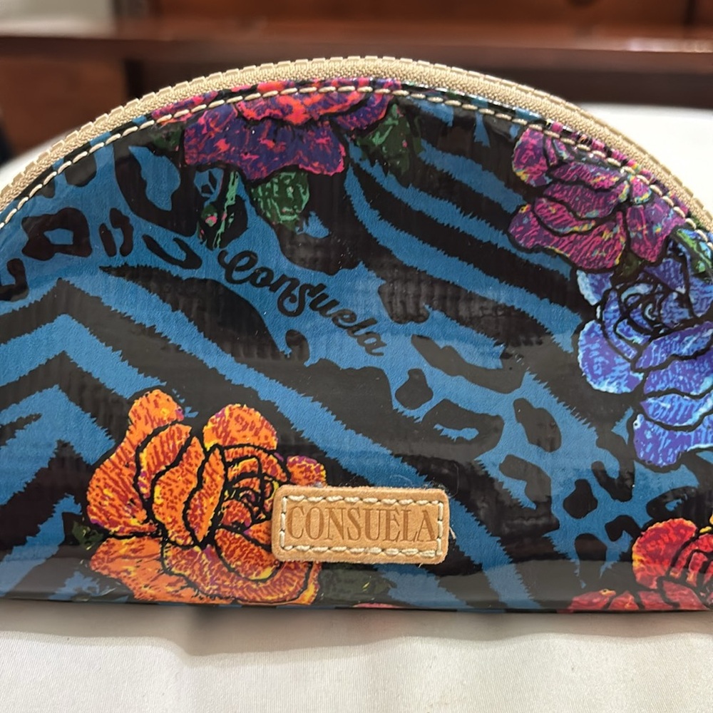 Consuela Vibrant Floral Cosmetic Pouch